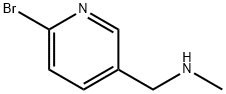 1-(6-溴吡啶-3-基)-N-甲基甲胺分子式结构图