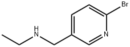 N-(6-溴-3-吡啶基甲基)-N-乙胺分子式结构图