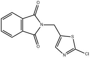 2-((2-氯噻唑-5-基)甲基)异二氢吲哚-1,3-二酮分子式结构图