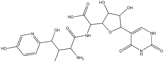 Nikkomycin pseudo-Z分子式结构图