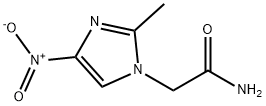 2-(2-甲基-4-硝基-1H-咪唑-1-基)乙酰胺分子式结构图