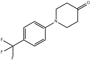 1-[4-(trifluoromethyl)phenyl]piperidin-4-one分子式结构图