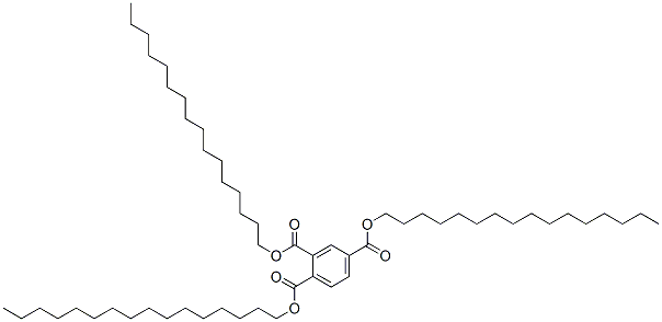 1,2,4-Benzenetricarboxylic acid trihexadecyl ester分子式结构图