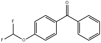 4-(二氟甲氧基)苯基](苯基)甲酮分子式结构图