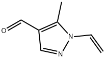 5-甲基-1-乙烯基-1H-吡唑-4-甲醛分子式结构图