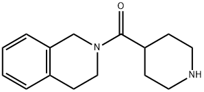 (3,4-二氢异喹啉-2(1H)-基)(哌啶-4-基)甲酮分子式结构图