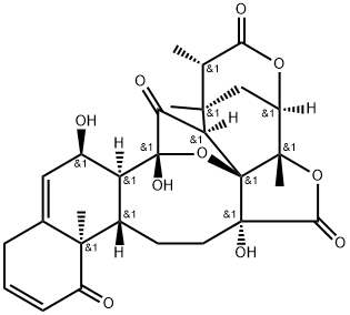 1,17:2,6-Dimethano-8H-naphtho[1,2-f]furo[3,4-b:2,3-c']bisoxocin-4,8,11,19(1H,8aH)-tetrone, 2,3,6,6a,9,10,10a,10b,14,16,16a,17-dodecahydro-8a,16,17-trihydroxy-2,3,6a,10b-tetramethyl-, (1S,2S,3S,6R,6aS,8aR,10aS,10bR,16R,16aS,17R,18aR)-分子式结构图