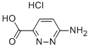 3-PYRIDAZINECARBOXYLIC ACID, 6-AMINO-, HYDROCHLORIDE分子式结构图