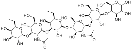 三岩藻糖基-对-乳-N-六糖分子式结构图