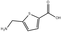 5-(氨基甲基)噻吩-2-羧酸分子式结构图