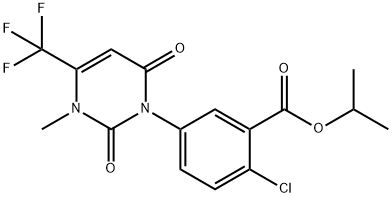 propan-2-yl 2-chloro-5-[3-methyl-2,6-dioxo-4-(trifluoromethyl)pyrimidi n-1-yl]benzoate分子式结构图