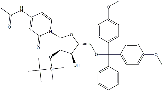 5'-DMT-2'-TBDMS-AC-RC分子式结构图