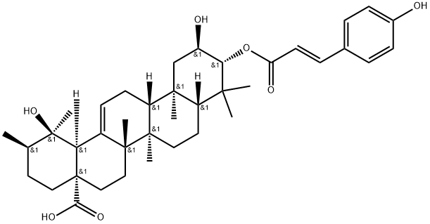 3-O-反式对香豆酰委陵菜酸分子式结构图