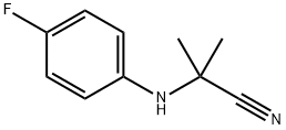 2-[(4-Fluorophenyl)amino]-2-methylpropanenitrile分子式结构图