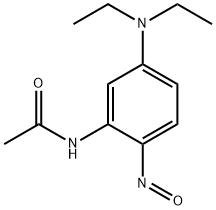 2-亚硝基-5-(N,N-二乙基氨基)乙酰苯胺分子式结构图