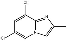 6,8-二氯-2-甲基咪唑并[1,2-A]吡啶分子式结构图