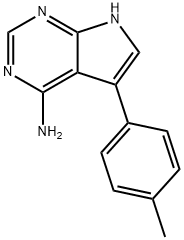 5-对甲基苯基-7H-吡咯[2,3-D]嘧啶-4-胺分子式结构图