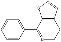 4-phenyl-6,7-dihydrothieno<2,3-c>pyridine分子式结构图