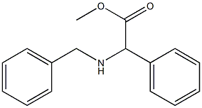 (R)2-(苄氨基)-2-苯基乙酸甲酯盐酸盐分子式结构图