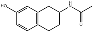 N-(1,2,3,4-Tetrahydro-7-hydroxy-2-naphthalenyl)acetamide分子式结构图