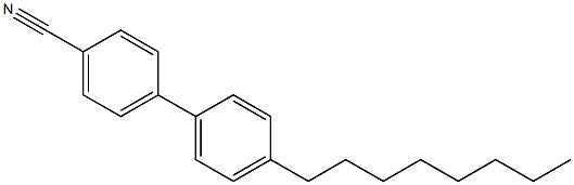 4-辛基-4'-氰基联苯分子式结构图