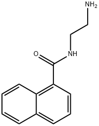 N-(2-氨基乙基)萘-1-羧酰胺分子式结构图