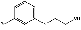 Ethanol, 2-[(3-bromophenyl)amino]-分子式结构图