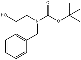 tert-Butyl N-benzyl-N-(2-hydroxyethyl)carbamate分子式结构图