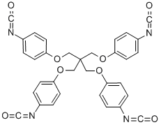 TETRAKIS-(4-ISOCYANATOPHENOXYMETHYL)-METHANE分子式结构图