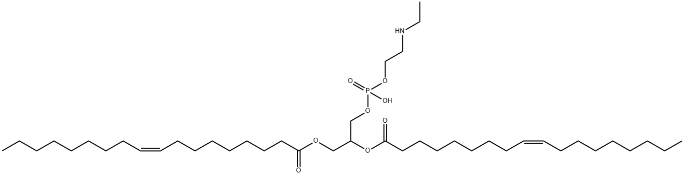 N-ethyl-1,2-dioleoylphosphatidylethanolamine分子式结构图