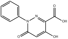 4-羟基-6-氧代-1-苯基-1,6-二氢哒嗪-3-羧酸分子式结构图