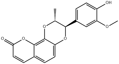 6-去甲氧基-9'-去氧黄花菜木脂素A分子式结构图