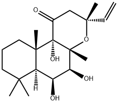 7-脱乙酰基-1-脱氧毛喉素 来源于毛喉鞘蕊花分子式结构图