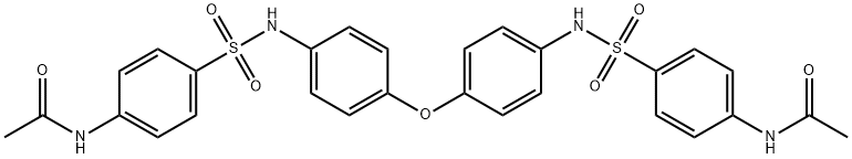 N,N'-[oxybis(4,1-phenyleneiminosulfonyl-4,1-phenylene)]diacetamide分子式结构图