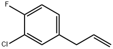 3-(3-氯-4-氟苯基)-1-丙烯分子式结构图