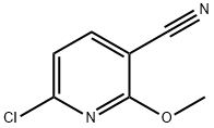 6-氯-2-甲氧基-3-吡啶甲腈分子式结构图