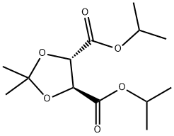 (4S,5S)-2,2-二甲基-1,3-二氧-4,5-二甲酸 4,5-双异丙酯分子式结构图