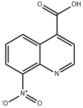 8-硝基喹啉-4-羧酸分子式结构图