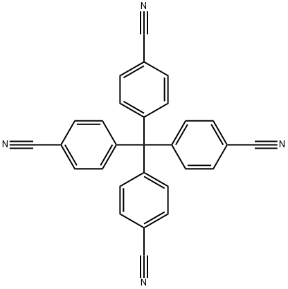 四(4-氰基苯基)甲烷分子式结构图