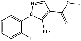 methyl 5-amino-1-(2-fluorophenyl)-1H-pyrazole-4-carboxylate分子式结构图