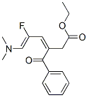 Penta-2,4-dienecarboxylic acid, 2-benzoyl-4-fluoro-5-dimethylamino-, e thyl ester分子式结构图