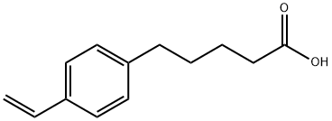 4-Ethenylbenzenepentanoic acid分子式结构图