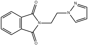 2-[2-(吡唑-1-基)乙基]异吲哚-1,3-二酮分子式结构图