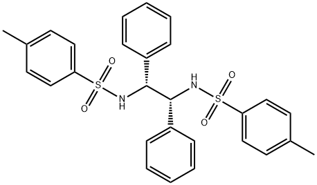 (1R,2R)-N,N'-二-对-甲苯磺酰-1,2-二苯基-1,2-乙烯二胺分子式结构图