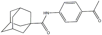 N-(4-乙酰苯基)金刚烷-1-甲酰胺分子式结构图