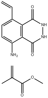 5-amino-8-vinylphthalazine-1,4(2H,3H)-dione -methyl methacrylate copolymer分子式结构图