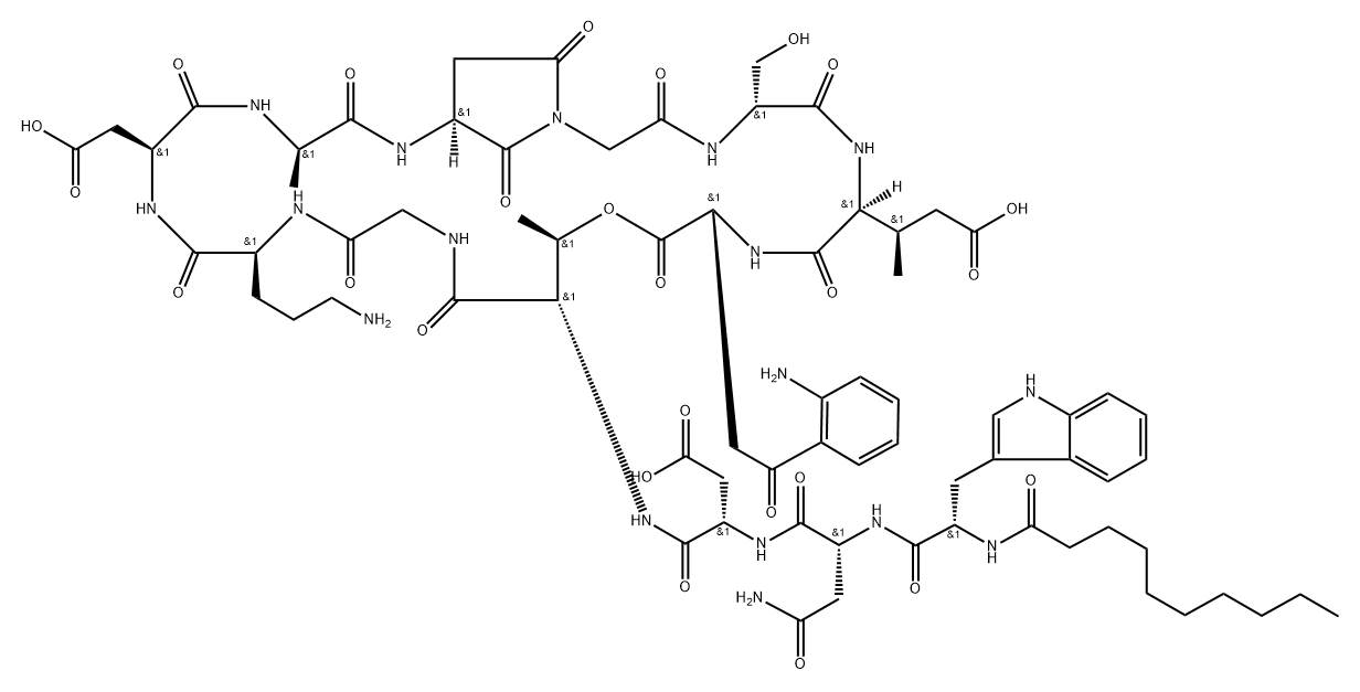 达托霉素杂质2分子式结构图