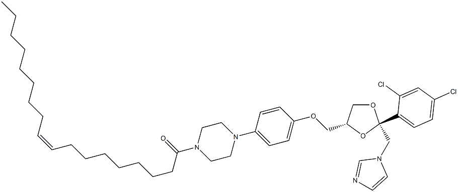 ketoconazole oleate分子式结构图