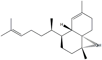 (1S)-4β-[(R)-6-Methyl-5-hepten-2-yl]-1,2,3,4,4aβ,7,8,8aα-octahydro-1,6-dimethylnaphthalen-1β-ol分子式结构图