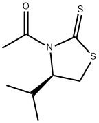 (R)-3-乙酰基-4-异丙基-1,3-噻唑烷-2-硫酮分子式结构图